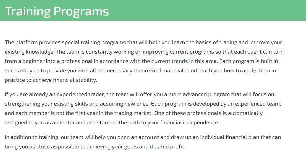 training programs