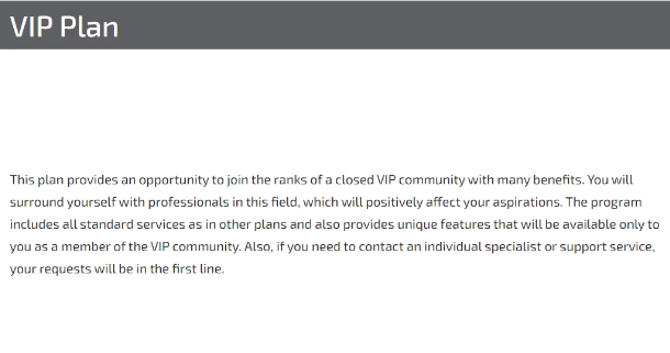 VIP plan